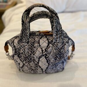 MZ Wallace Grey Snake Small Sutton